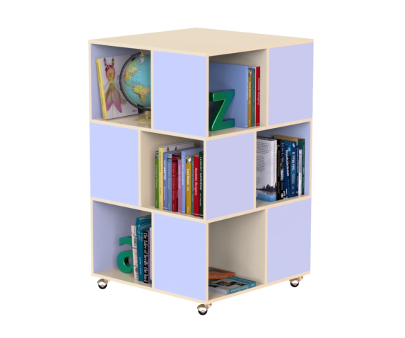 Стелаж для книг мобільний 