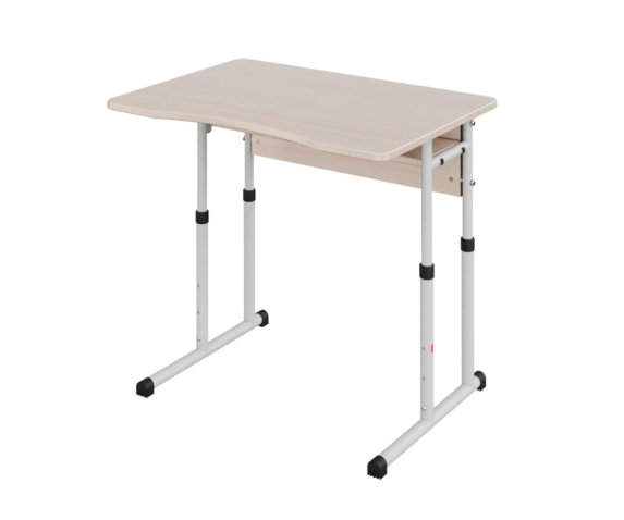 Стіл учнівський одномісний прямокутний з полицею ЛДСП