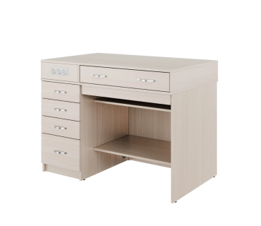 Стіл демонстраційний з розетками МДФ+HPL