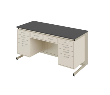 Стіл демонстраційний з шухлядами МДФ+HPL