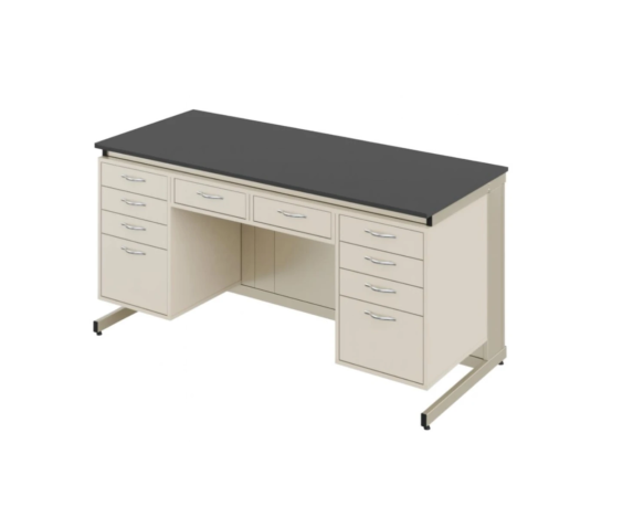 Стіл демонстраційний з шухлядами МДФ+HPL