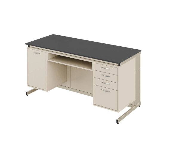 Стіл демонстраційний з полицею ЛДСП