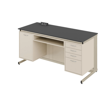 Стіл демонстраційний з розетками та полицею М...