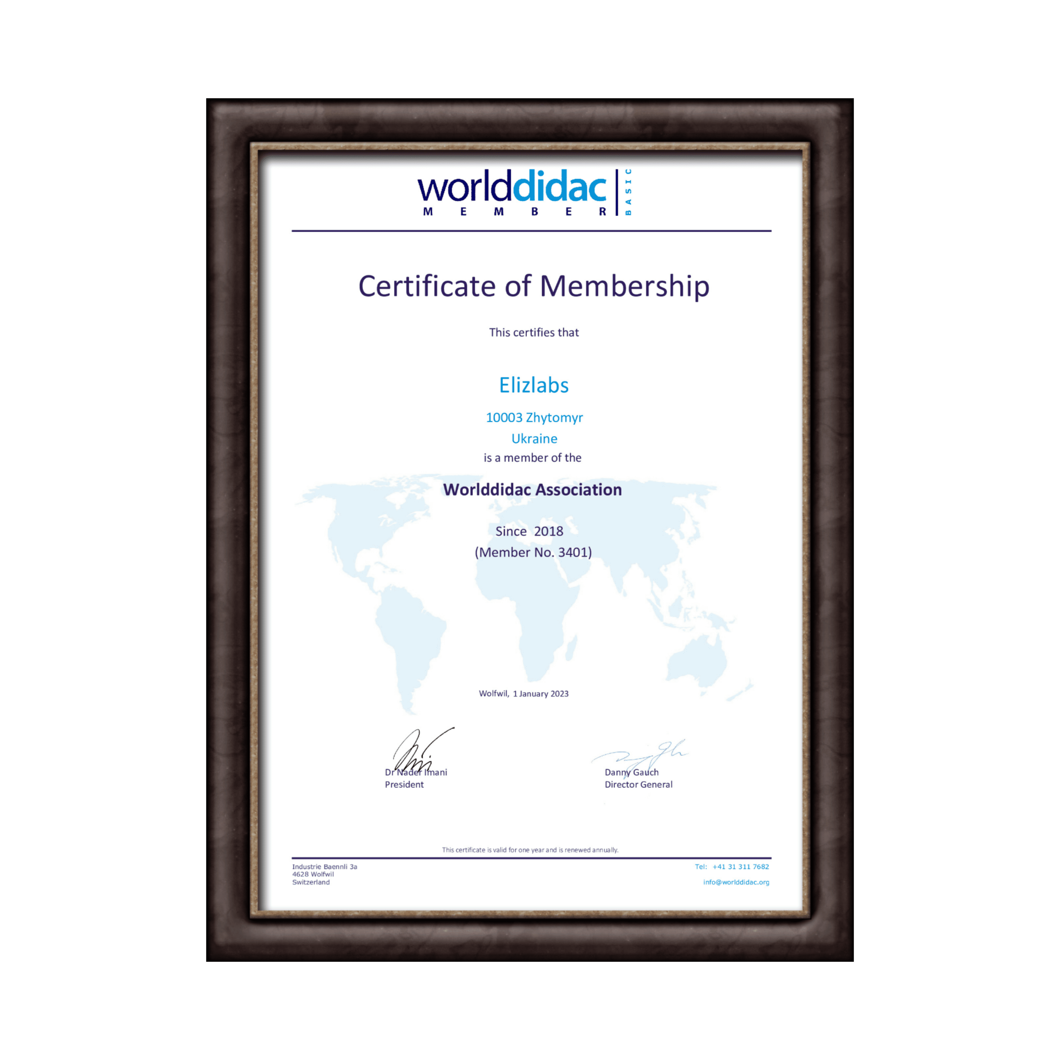 Elizlabs український бізнес у Worlddidac Elizlabs срібний член Worlddidac